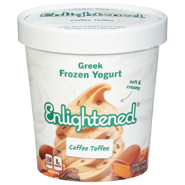 Ice Cream & Ice Enlightened Frozen Yogurt, Greek, Coffee Toffee hero