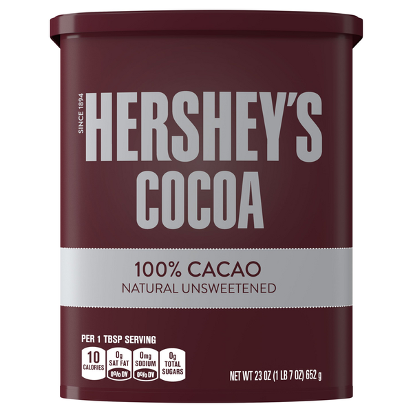 Baking Ingredients Hershey's Natural Unsweetened Cocoa Powder hero