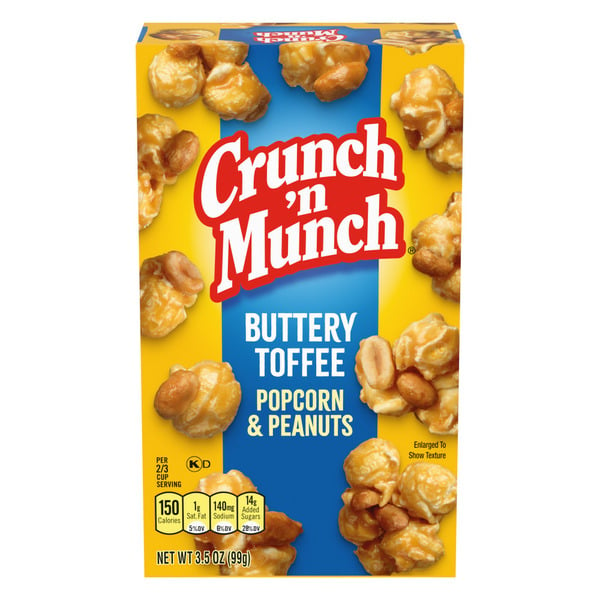 Popcorn & Jerky Crunch ‘n Munch Buttery Toffee Popcorn with Peanuts hero