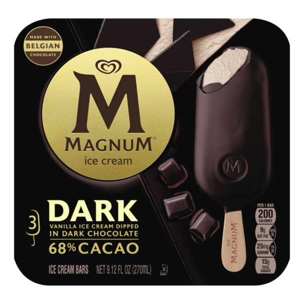 Ice Cream & Ice Magnum Ice Cream Bars Dark Chocolate hero