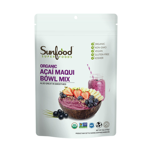 Digestion Sunfood Superfoods Acai Macqui Bowl Mix hero