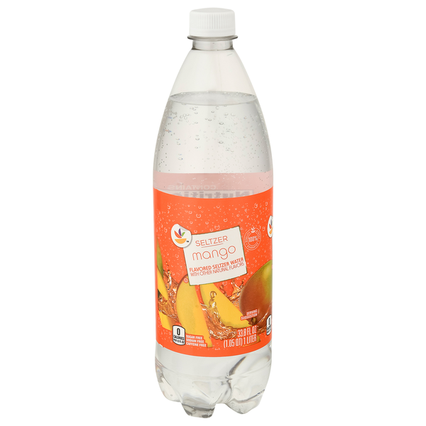 Water, Seltzer & Sparkling Water Store Brand Seltzer Water, Mango hero