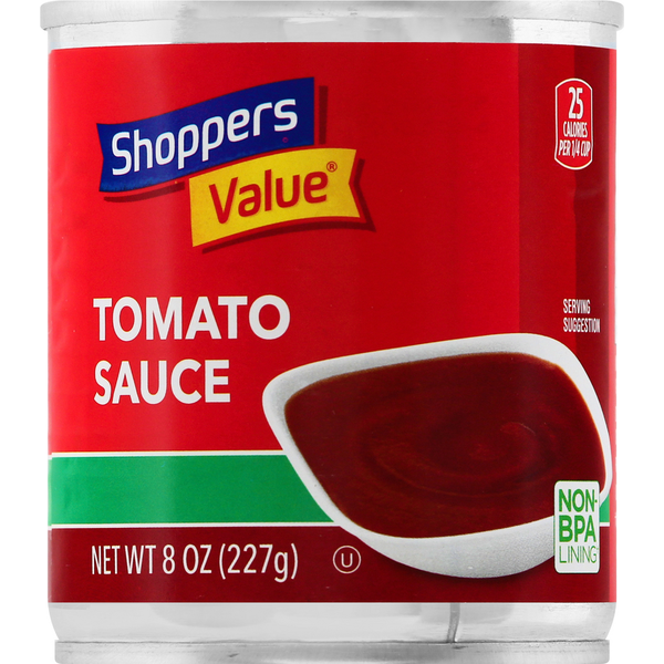 Canned & Jarred Vegetables Shoppers Value Tomato Sauce hero