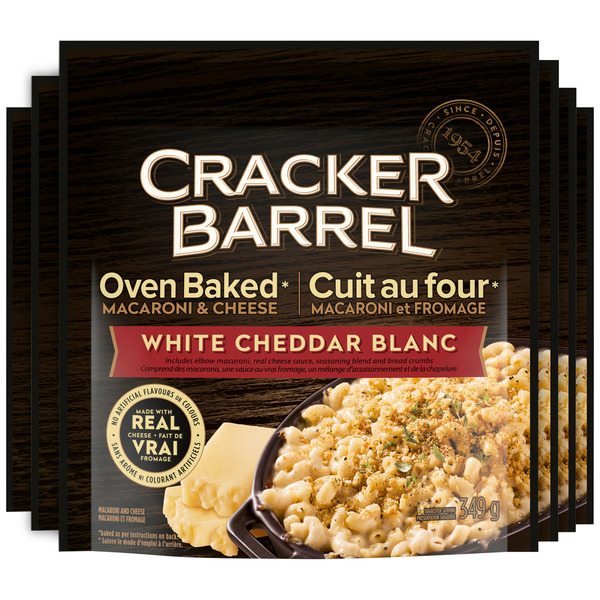 Instant Foods Cracker Barrel Oven Baked Mac & Cheese, White Cheddar hero