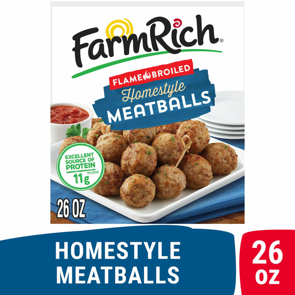 Frozen Appetizers & Sides Farm Rich Homestyle Meatballs hero