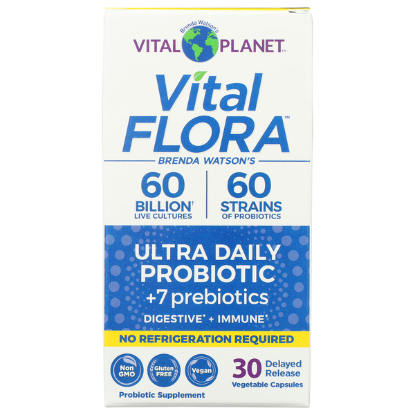 Dietary Supplements Vital Planet 60B/60 Strain, Ultra Daily Probioitc, 30Ct Shelf Stable hero