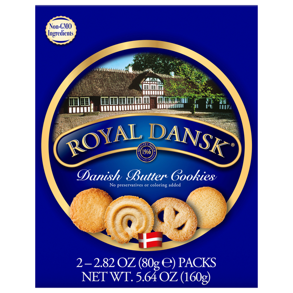 Packaged Cookies Royal Dansk Cookies, Danish Butter hero