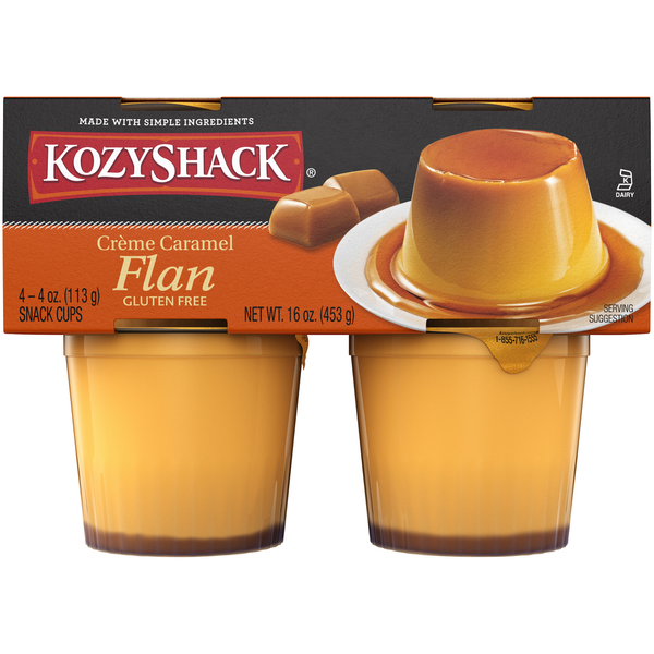 Refrigerated Pudding & Desserts Kozy Shack Crème Caramel Flan hero