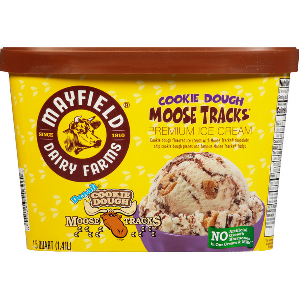 Ice Cream & Ice Mayfield Dairy Farms Cookie Dough Moose Tracks Ice Cream hero