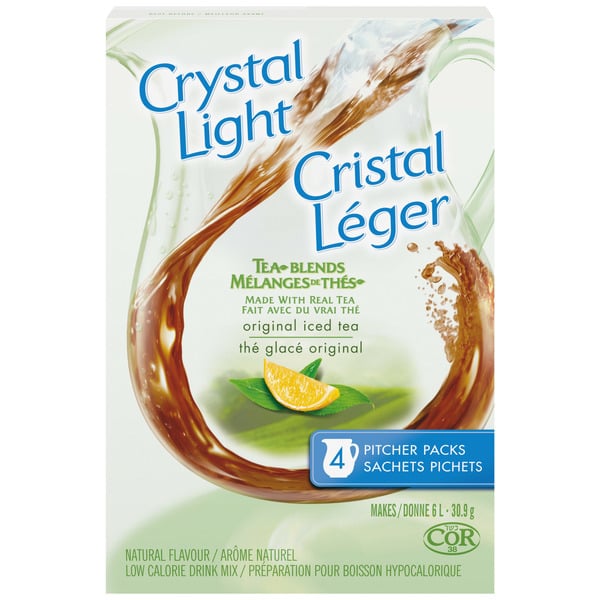 Cocoa & Drink Mixes Crystal Light Iced Tea Powdered Drink Mix Pitcher Packs hero