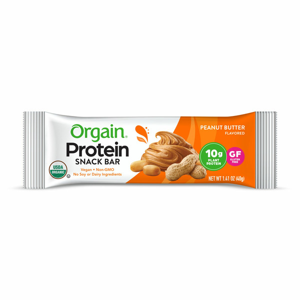 Energy & Granola Bars Orgain Organic Plant Based Protein Snack Bar - Peanut Butter hero