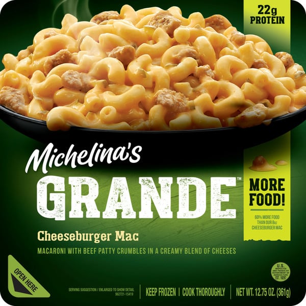 Frozen Meals Michelina's Cheeseburger Mac hero