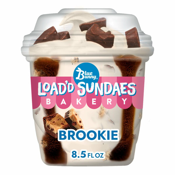 Frozen Dessert Blue Bunny Load'd Sundaes Brookie Bakery Frozen Dessert Cup hero