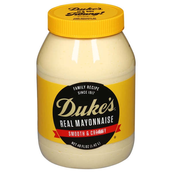 Condiments Duke's Mayonnaise, Real, Smooth & Creamy hero