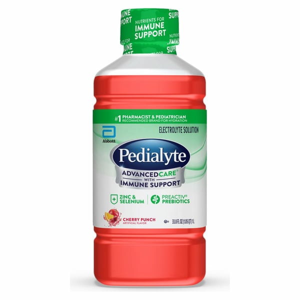 Cold, Flu & Allergy Pedialyte AdvancedCare Electrolyte Solution, Cherry Punch hero