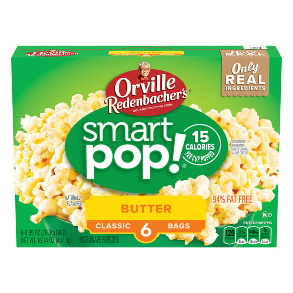 Popcorn & Jerky Orville Redenbacher's SmartPop! Butter Microwave Popcorn hero