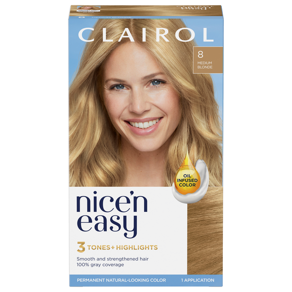 Hair Care Nice’n Easy Hair Color, Permanent, Medium Blonde 8 hero