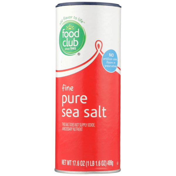 Spices & Seasonings Food Club Fine Pure Sea Salt hero