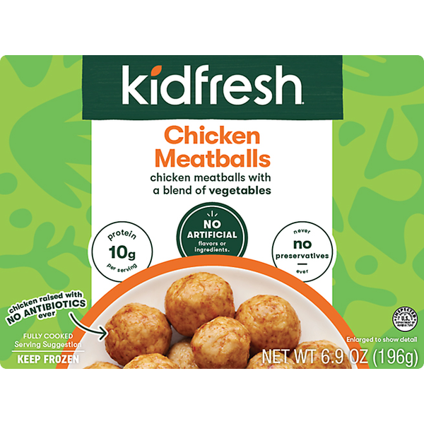 Frozen Meals Kidfresh Chicken Meatballs hero