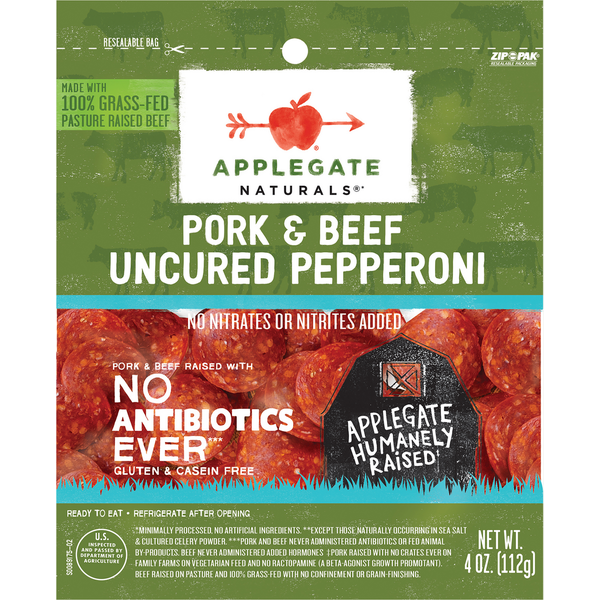 Cold Cuts Applegate Naturals  Natural Mini Pork Pepperoni hero