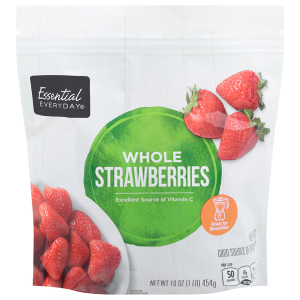 Frozen Produce Essential Everyday Strawberries, Whole hero