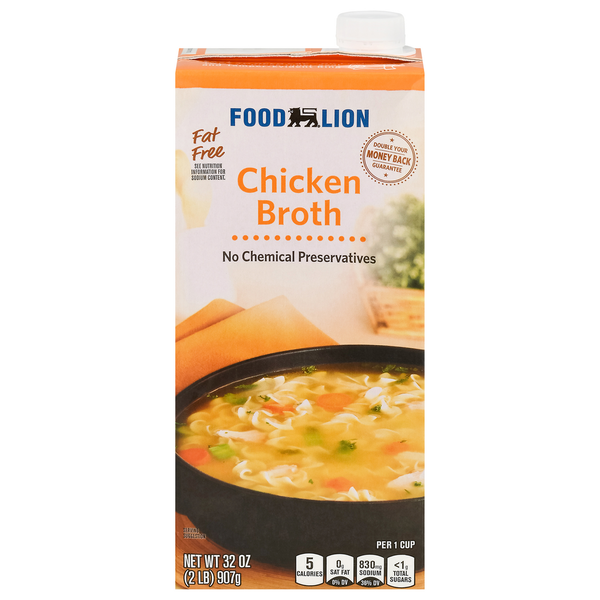 Food Lion Food Lion Chicken Broth, Fat Free Same-Day Delivery or Pickup ...