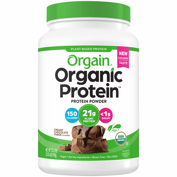 Plant Based Protein Orgain Organic Vegan 21g Protein Powder, Plant Based - Creamy Chocolate hero