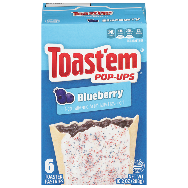 Cookies & Cakes Toast'em Pop-ups Toaster Pastries, Blueberry hero