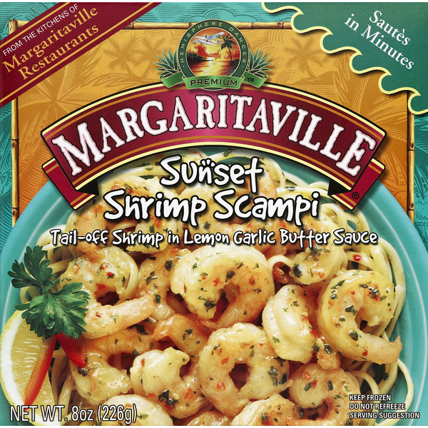 Frozen Prepared Seafood Margaritaville Sunset Shrimp Scampi hero