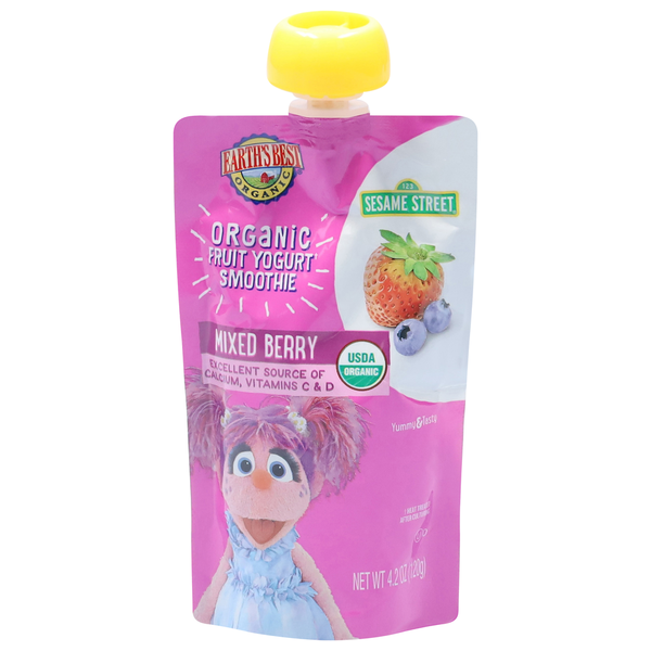 Baby Food & Formula Earth's Best Fruit Yogurt Smoothie, Mixed Berry hero