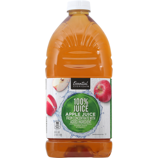 Juice & Nectar (Shelf-Stable) Essential Everyday 100% Juice, Apple hero