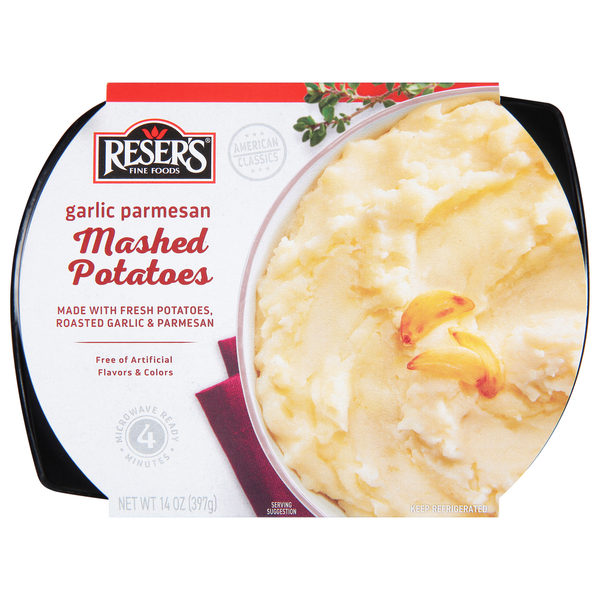 Prepared Meals & Sides Reser's Fine Foods Mashed Potatoes, Garlic Parmesan hero