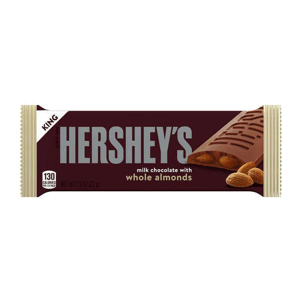 Candy & Chocolate Hershey's Milk Chocolate with Whole Almonds King Size Candy hero