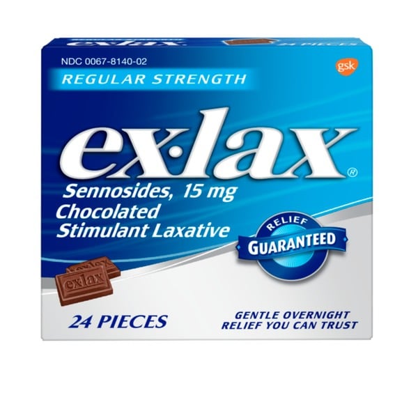 Digestion GSK ex-lax Chocolated Stimulant Laxative Pills hero