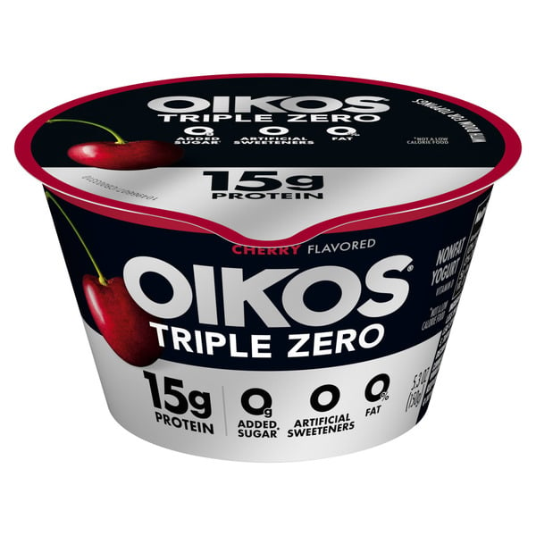 Yogurt, Kefir & Smoothies Oikos Cherry 15g Protein, 0g Added Sugar, Nonfat Greek Yogurt Cup hero