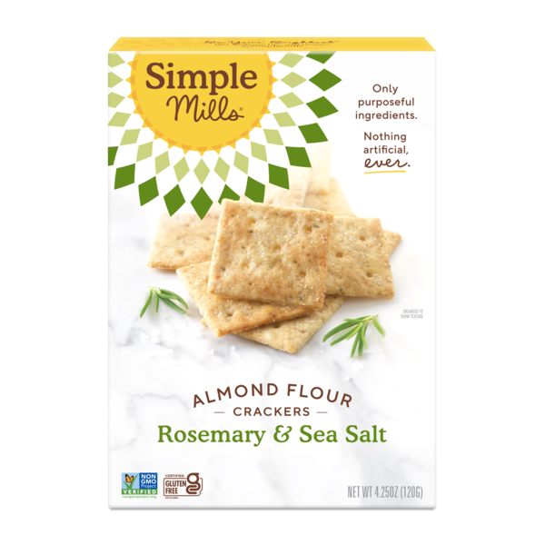 Crackers Simple Mills Almond Flour  Crackers, Rosemary & Sea Salt hero