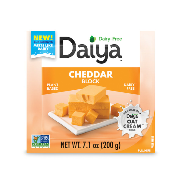 Packaged Cheese Daiya Dairy Free Cheddar Cheese Block hero