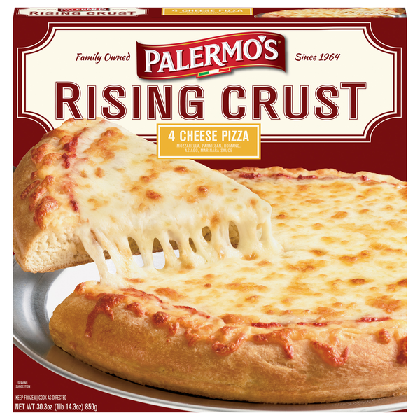 Frozen Pizza Palermo's Primo Thin Pizza, Rising Crust, 4 Cheese hero