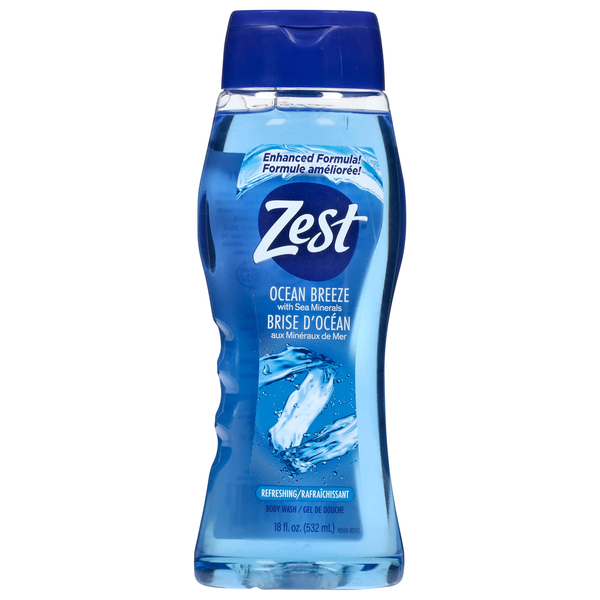 Body Lotions & Soap Zest Body Wash, Refreshing, Ocean Breeze with Sea Minerals hero