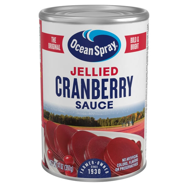 Canned Fruit & Applesauce Ocean Spray Jellied Cranberry Sauce, Canned Side Dish hero