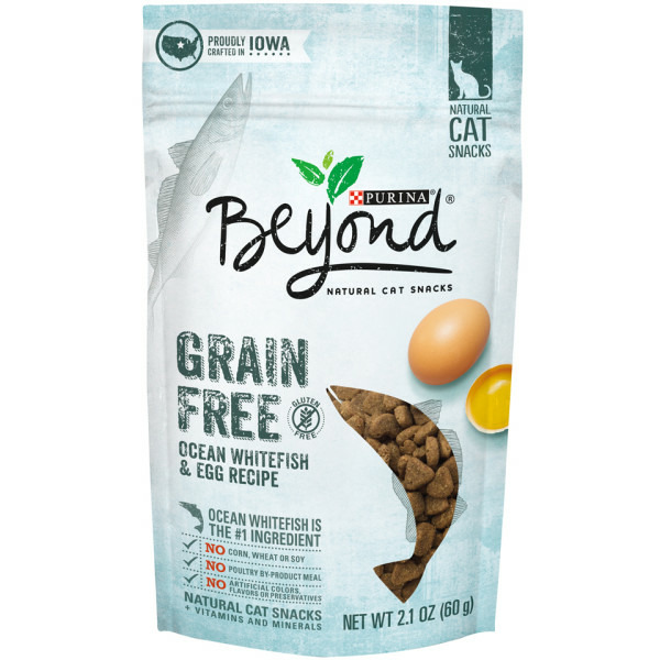 Cat Food & Care Purina Beyond Made in USA Facilities, Natural, Grain Free Ocean Cat Treats, Whitefish & Egg Recipe hero