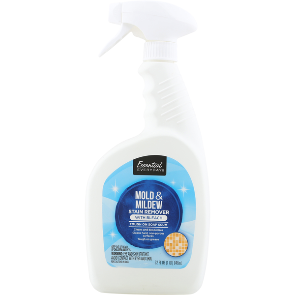 Cleaning Products Essential Everyday Stain Remover, with Bleach, Mold & Mildew hero