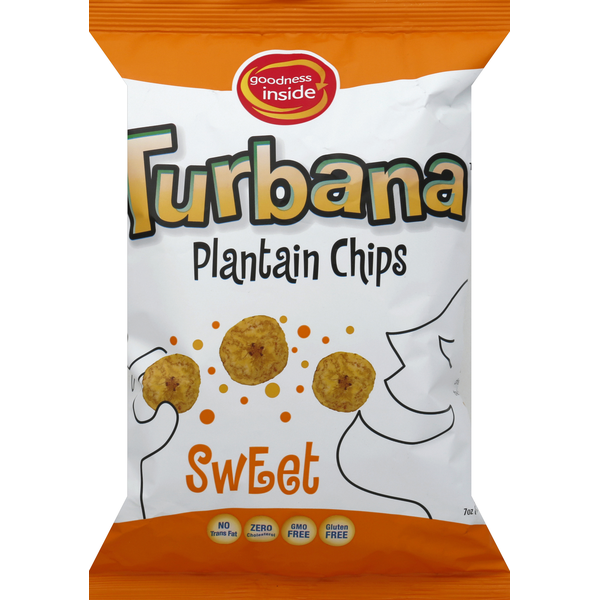 Chips & Pretzels Turbana Plantain Chips, Sweet hero