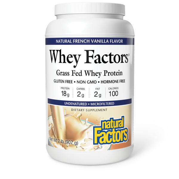 Protein & Meal Replacements Natural Factors Grass Fed Whey Protein hero