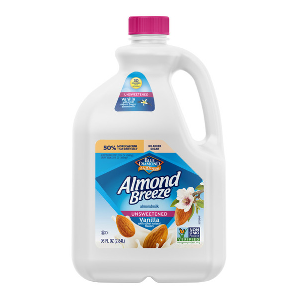 Milk Alternatives Almond Breeze Unsweetened Vanilla Almondmilk hero