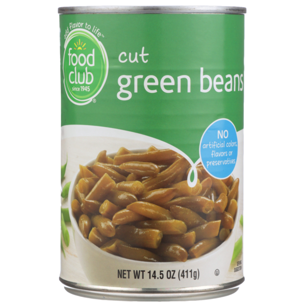 Canned & Jarred Vegetables Food Club Cut Green Beans hero