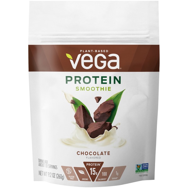 Protein & Meal Replacement Vega Protein Smoothie, Choc-A-Lot Flavored hero