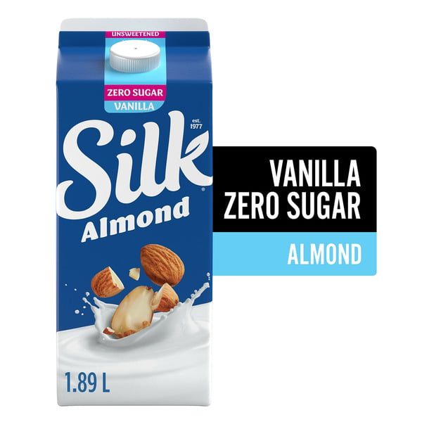 Natural Food and Health Products Silk Almond Beverage, Unsweetened, Vanilla Flavour, Dairy-Free hero