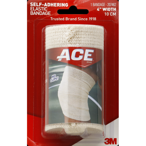 First Aid ACE Elastic Bandage, Self-Adhering, 4 Inch Width hero