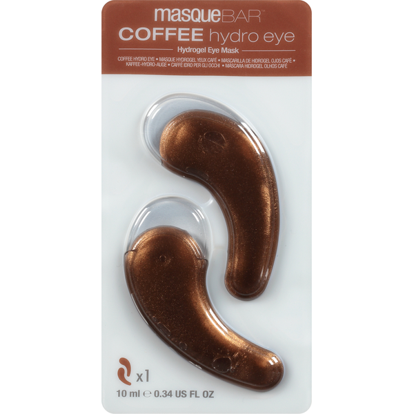 Unmasque Beauty Hydrogel Eye Mask, Coffee hero